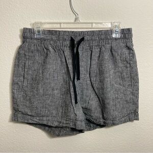 Dip Casual Shorts - Black/Gray Stripes - Size 10